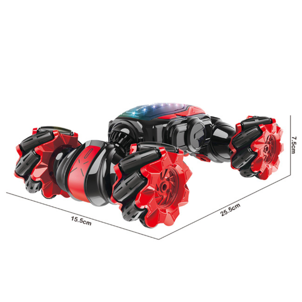 🚗 Auto Acrobático 4x4 con Control por Gestos, Luces