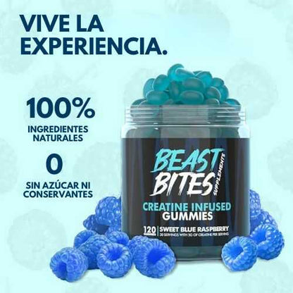 Beast Bites | Creatina en Gomitas (120 unidades)