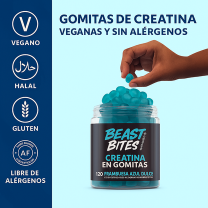 Beast Bites | Creatina en Gomitas (120 unidades)