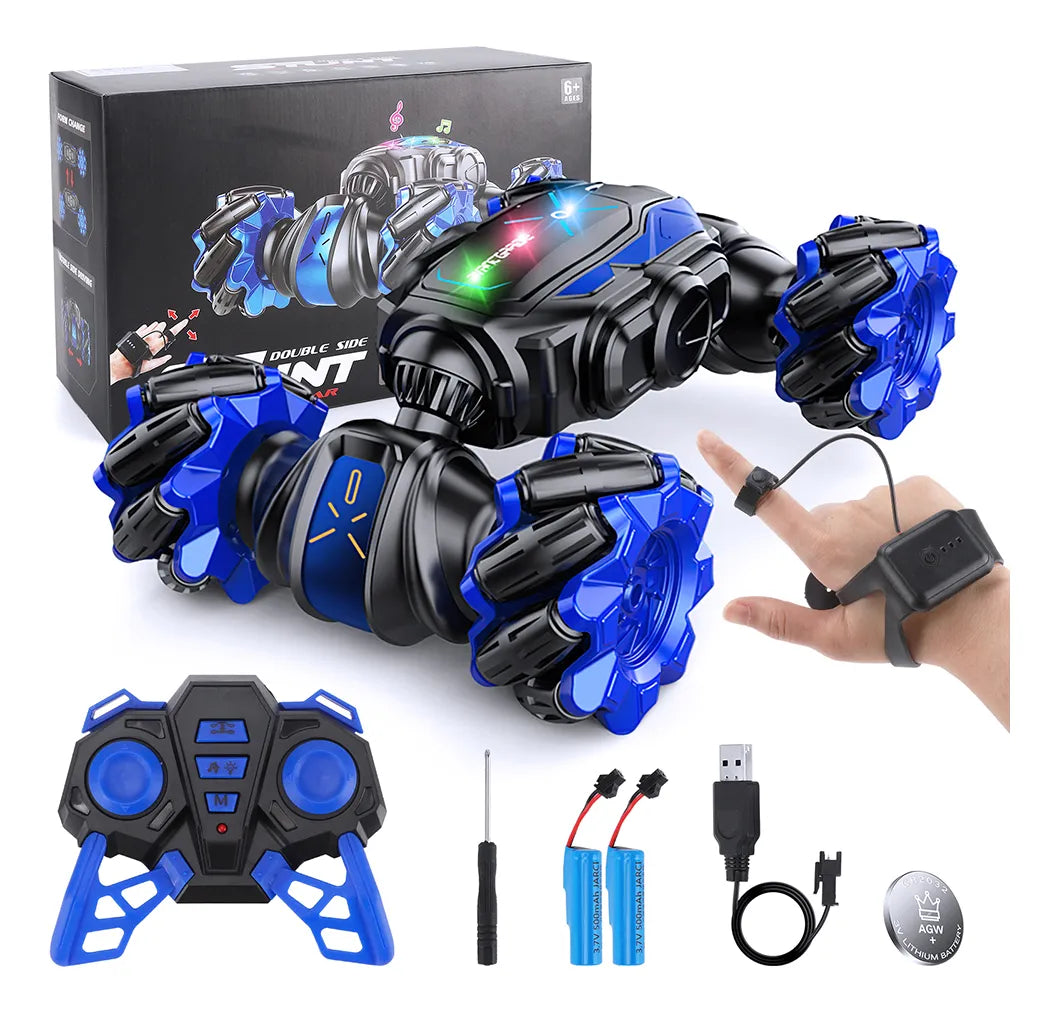🚗 Auto Acrobático 4x4 con Control por Gestos, Luces