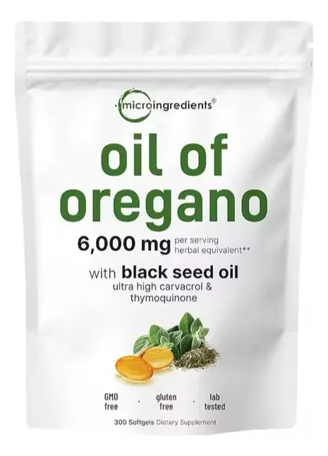 Aceite De Oregano 6000 Mg 60 Capsulas