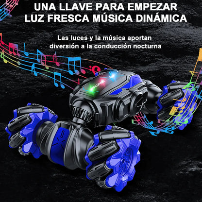 🚗 Auto Acrobático 4x4 con Control por Gestos, Luces