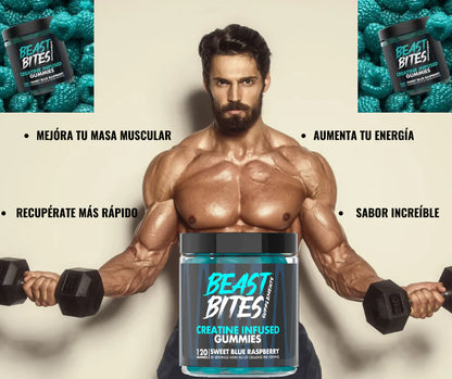 Beast Bites | Creatina en Gomitas (120 unidades)